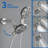 Tub And Shower Faucet Set Complete Shower Tub Kit Dual Shower Head And Handheld 2 In 1 Combo Set Shower System With Tub Spout Tub And Shower Trim Kit Combo Set Shower Fixtures-102401912