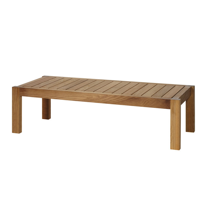 Maro Outdoor Teak Coffee Table, 14.75" H x 52" W x 21.63" D