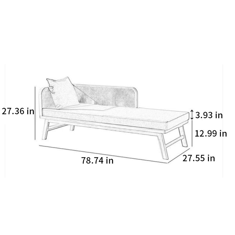 Upholstered Chaise Lounge