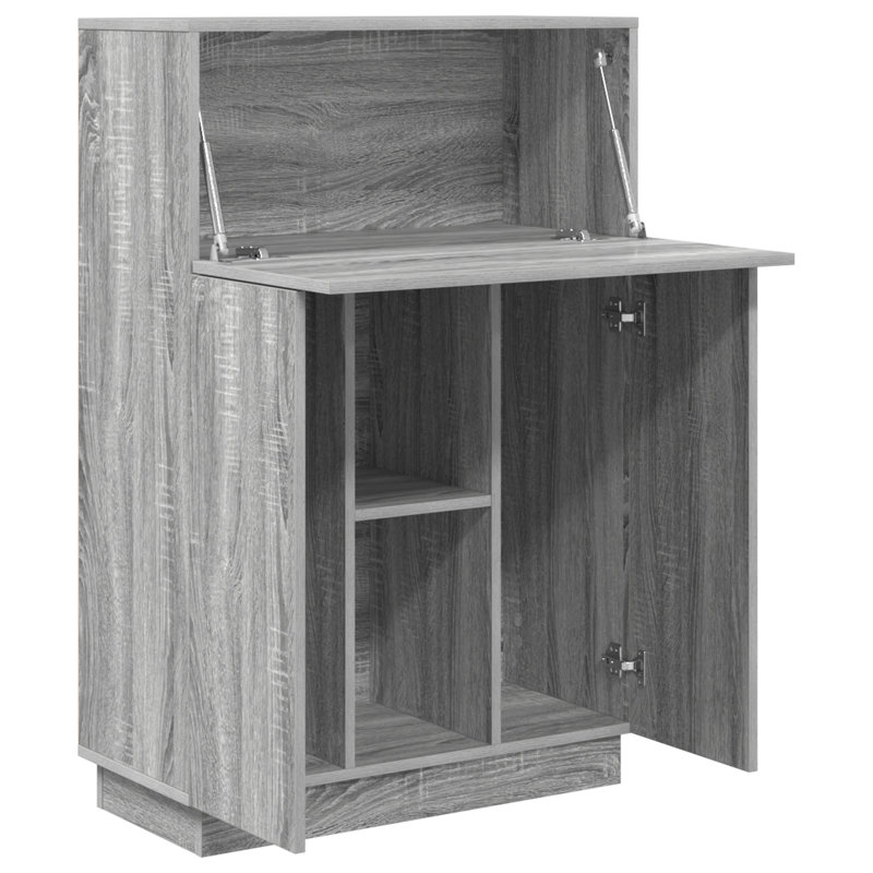 Writing Desk Engineered Wood Large, Grey Sonoma