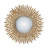 Iron Frame Vertical Round Decorative Mirror