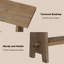 Table console en bois massif de 55 po avec canapé de vestibule et tablette de rangement pour le salon, le couloir-130140457