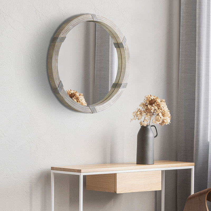Miroir mural en bois 30,75 "