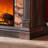 52" Farmhouse Electric Fireplace With Open Cubby & Mantel-2108409133