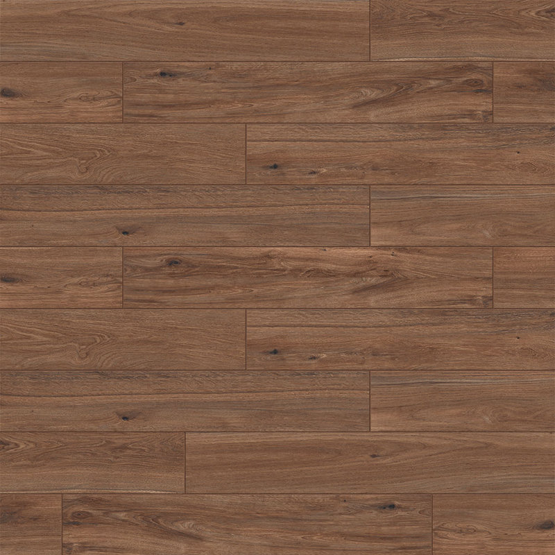 Carrelage de sol en porcelaine aspect bois Renew 8X48, Teck brun