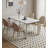 Cream-style Rectangular Sintered Stone Dining Table-1544982259