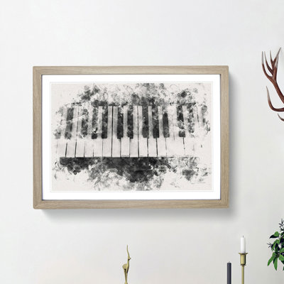 Broken Piano Keys - Picture Frame Painting Print