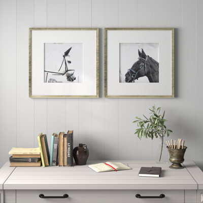 S/2 22x22" Horse Wall Art