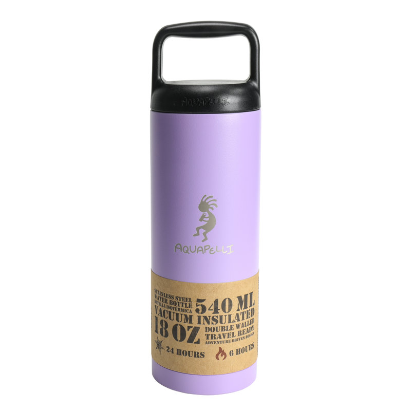 Bouteille d'eau en acier inoxydable 18 oz Aquapelli, Viola mauve