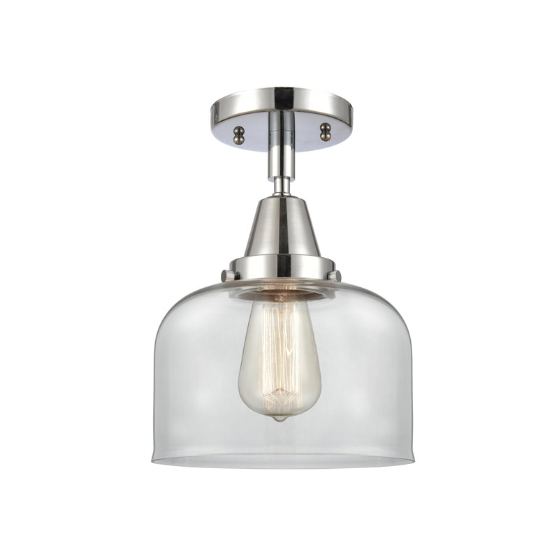 Plafonnier en verre, Ampoule non incluse, Oui, Chrome poli