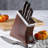 KENMORE PRO Truman 6 Piece Stainless Steel Knife Block Set