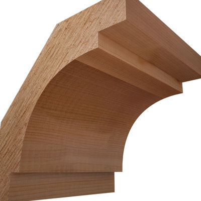6"W x 6"D x 6"H Merced Rough Sawn Knee Brace, Western Red Cedar