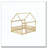 Full Size House Floor Wooden Bed with Roof Frame, Safety Guardrails-1865550851-1865550854