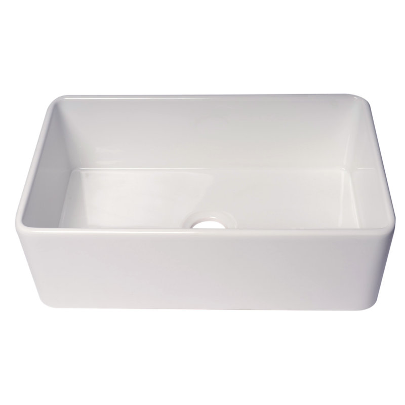 30'' L Single Bowl Fireclay Kitchen Sink