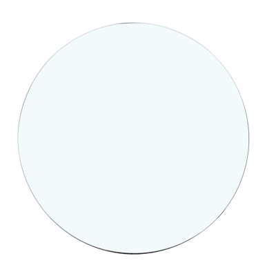 Plateau de table en verre trempé de 39,3 po de largeur, 3/8 po d'épaisseur, qui se brise en morceaux pour supporter des petits granules lourds