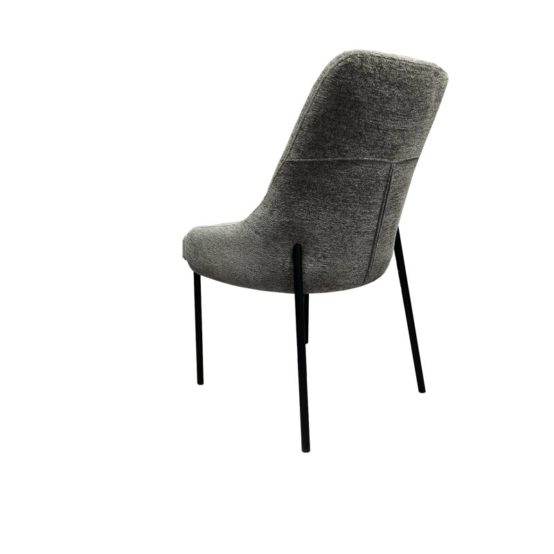 Chaise de salle à manger rembourrée en tissu Upholstery Boucle