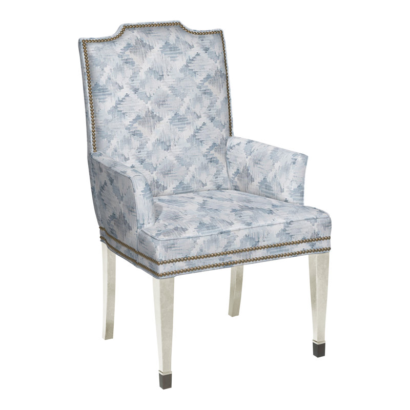 Travis By Michael Weiss Upholstered Arm Chair, Tuck Metal, Wrenn, Yes