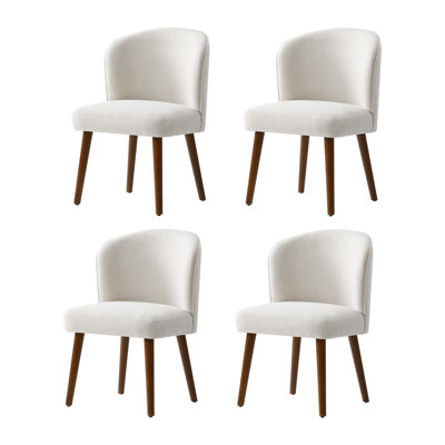 Palmdale Mid-Century Modern Upholstered Dining Chair Set