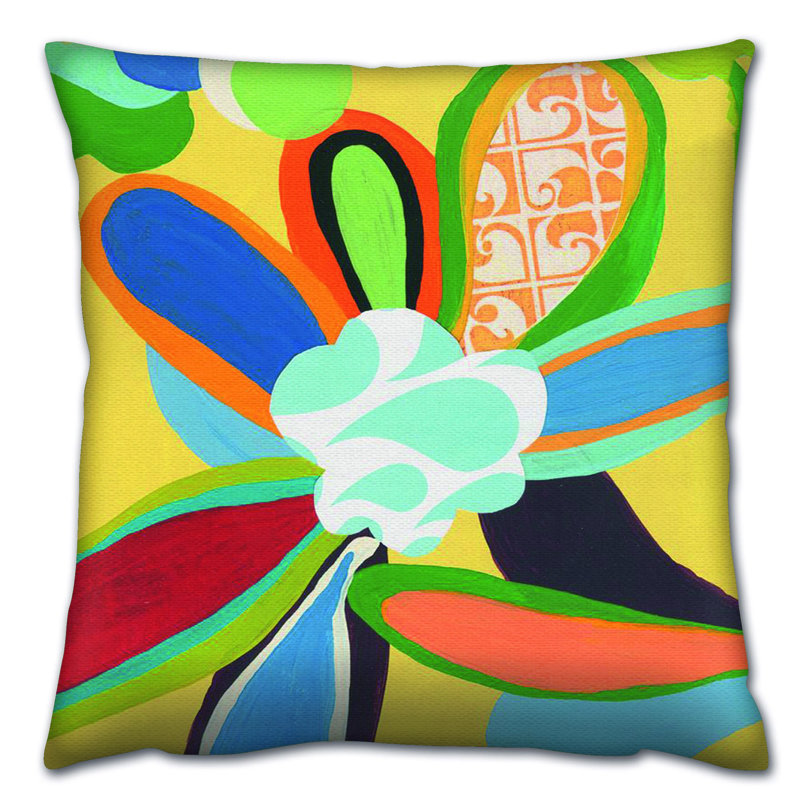 Floral Outdoor Throw Pillow