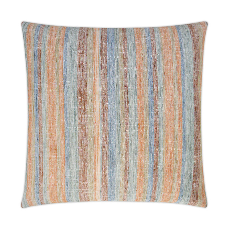 Faded Stripe Pillow Cover & Insert, Spice, Square 20"