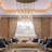 34-light Long Gold Chandeliers For High Ceilings, Large Raindrop Chandelier