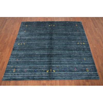 Handmade Gabbeh Style Square Area Rug 6x6