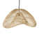 Luminaire suspendu en rotin 1 lumière