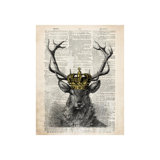 Hipster Deer Print by Michelle Bennett