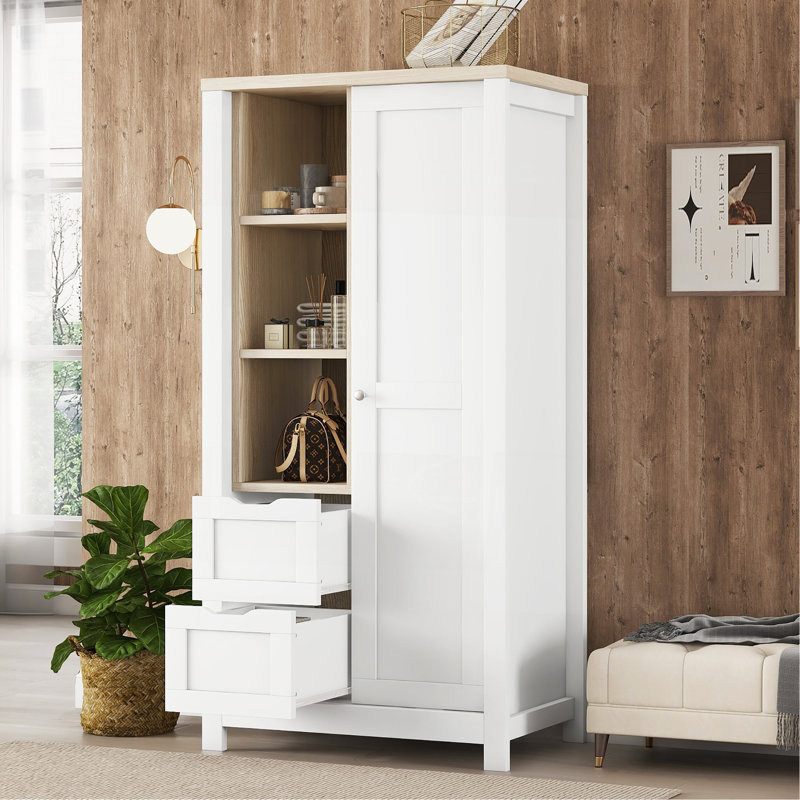 Versatile Bedroom Storage Wardrobe With Sliding Door And Multiple Compartments For Organized Living