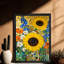 Reproduction d'art encadrée noire de style Klimt-66356033