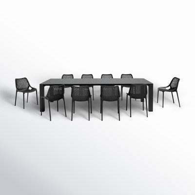 Farrah Rectangular 10 - Person Dining Set