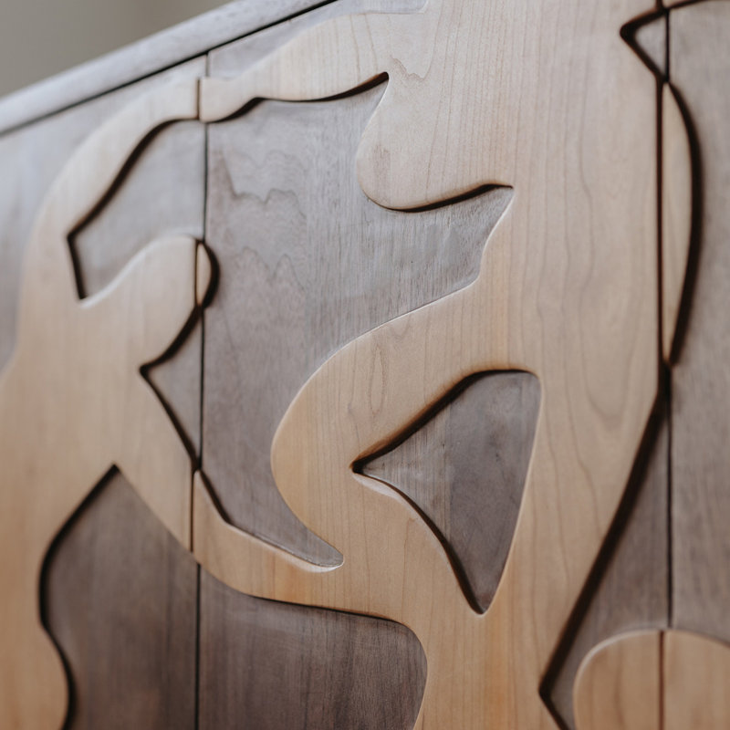 Buffet américain de style minimaliste rétro
