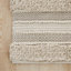 Woven Texture Stripe Bath Rug Natural 20X32-1954274322