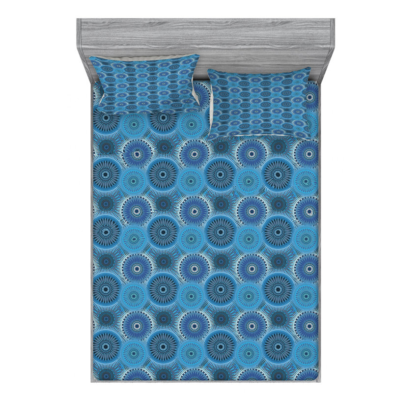 Microfiber Sheet Set, Queen Sheet Set with Fitted Sheet