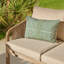 Wooden Garden Set with 3 Seater Sofa - 2 Armchairs & Coffee Table