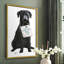 Love and Black Labrador Framed Print - Solid Wood-88647058