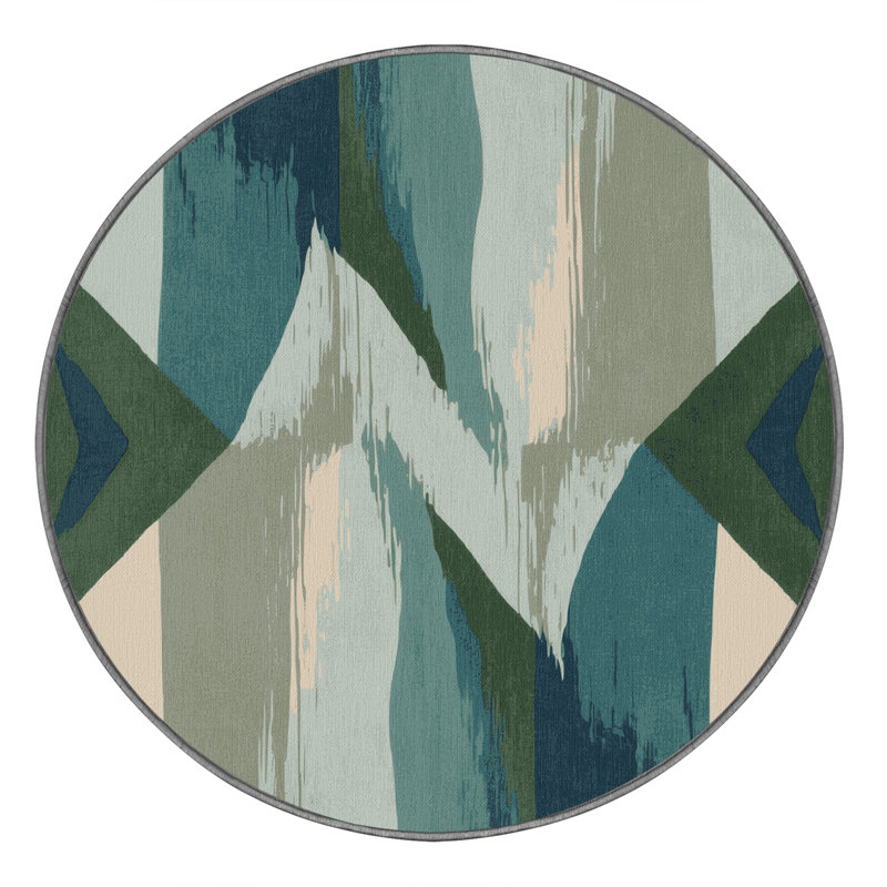 Aurora Trail Rug, Round 7'