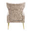 Fauteuil d'appoint rembourré en velours-84553055
