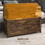 Coffre de rangement avec 2 charnières de sécurité et boîte en bois