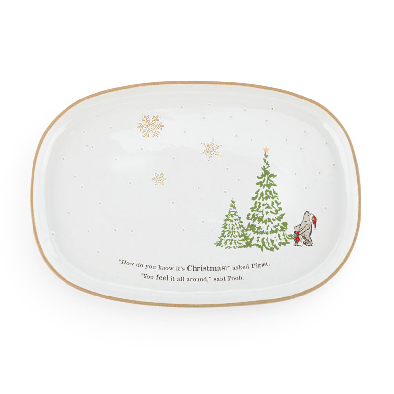 Christmas All Around Oval Platter - 15.5X11in