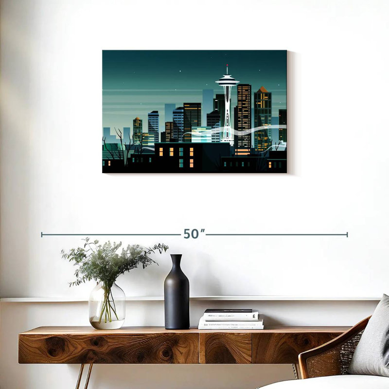 Paysage de nuit Sirci Seattle City