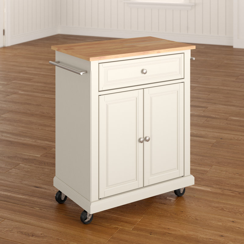 Hedon 31 " W Kitchen Cart, White
