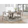 Hutton 5-Piece Rectangular Dining Table Set Coastal Grey