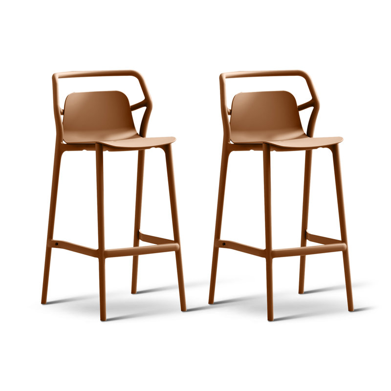 Tabouret d'extérieur Aspen, Orange, Tabouret de bar (siège d’une hauteur de 30 po)