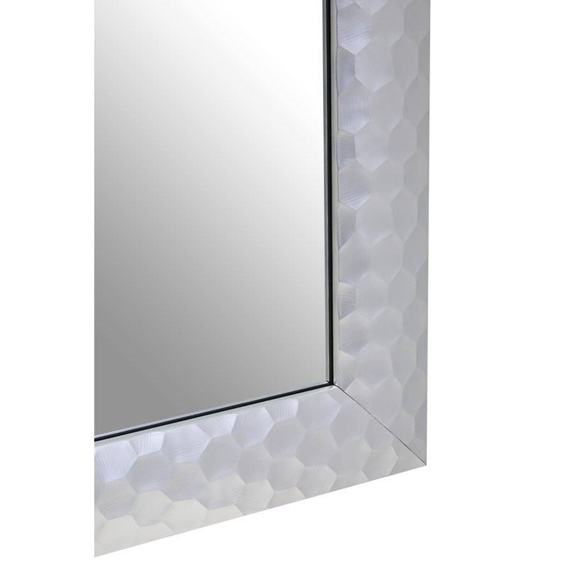 Ludlow Metal Rectangle Mirror, Silver