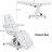 3-Motor Power Adjustable Reclining Beauty Bed, Spa Facial Salon Tattoo Chair with Remote-1915798374