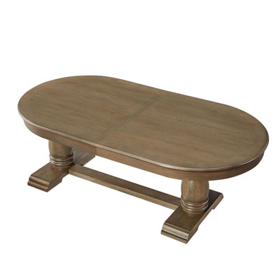 94.06 Inch Extendable Wooden Dining Table For 6 Persons,Long Expandable Curved Dining Table,Mid Century Modern Large Kitchen Table For Living Room,Restaurant