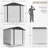 8 ft. W x 6 ft. D Metal Storage Shed-88582857