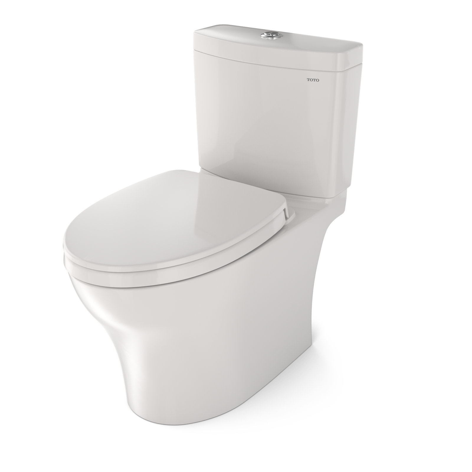 Aquia® IV Dual-Flush Elongated Two-Piece Toilet (Seat Included), Colonial White, Top