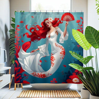Rideau de douche Esmeralda Mermaid